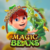 Magic Beans slot banner at Okolay